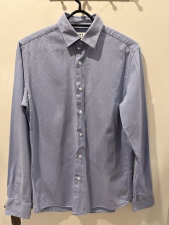 Chemise DE FURSAC bleue 100% coton égyptien - comme neuf