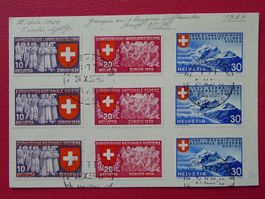 1939, LANDI-MARKEN a.BRIEF: Nr.219-227 alle drei Sprachen !!