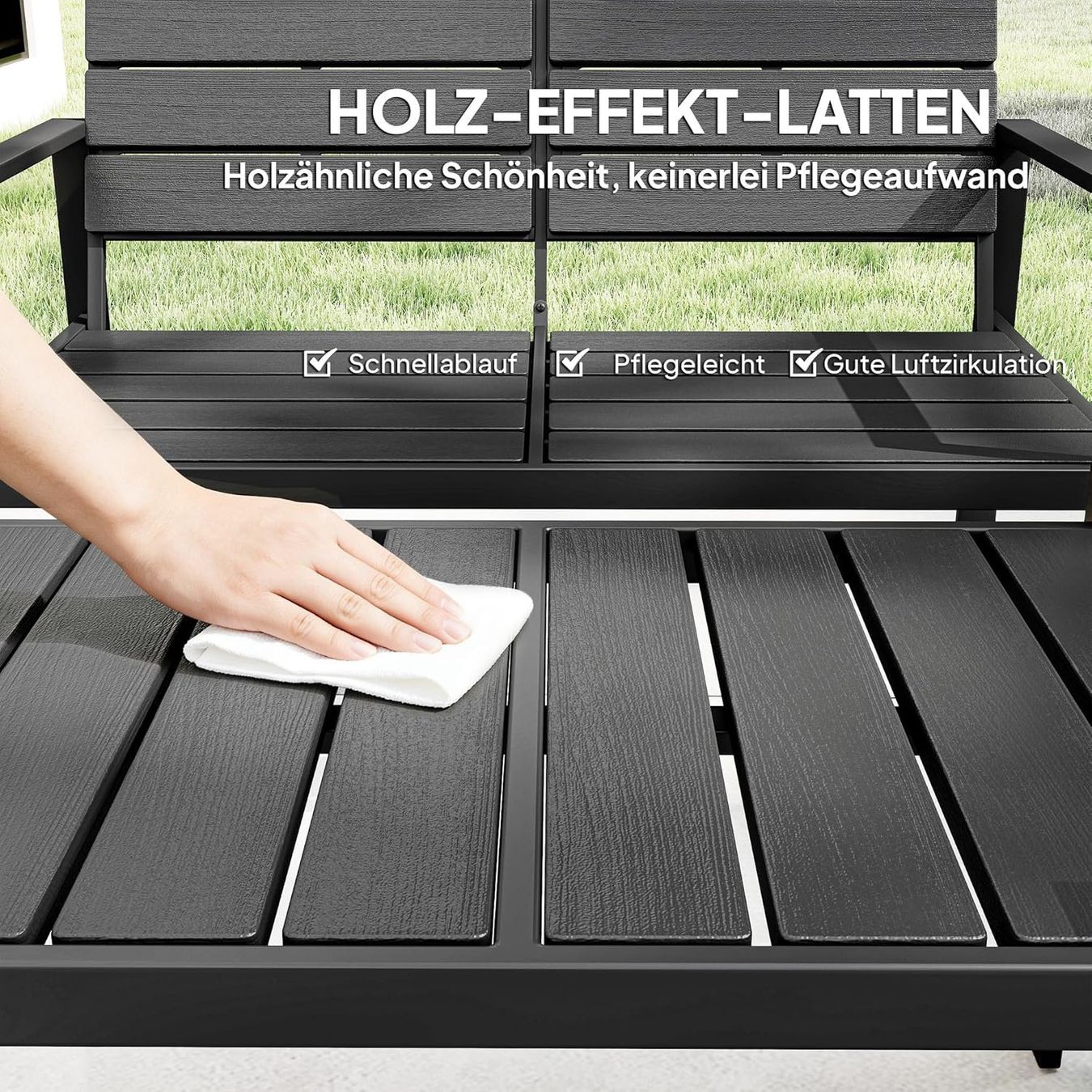Tischset: Gartenmöbel Set 4 Personen Lounge mit Sofa & Sessel – Neu und originalverpackt aus Zürich von jasminleut 3