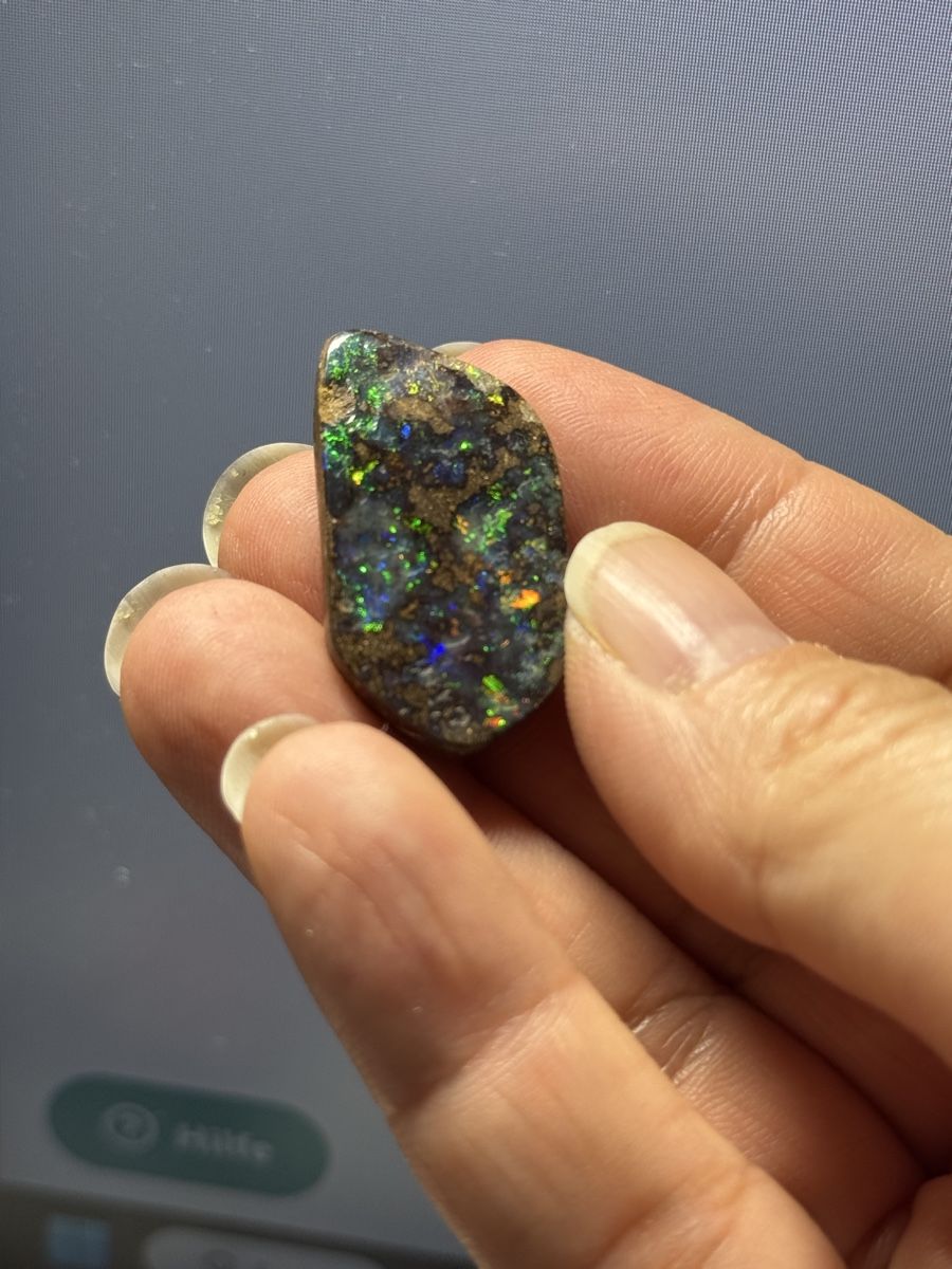 Edelsteine: Edelstein: Gem Boulder Opal Brilliant rot-gold-grün – Neu und originalverpackt aus Muttenz von einfach-schoen 4