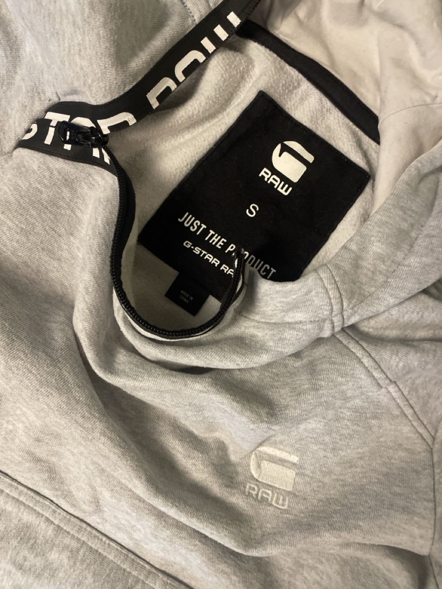 G-Star Pullover & Sweatshirts: G-Star Raw Kapuzenpullover Hoody hellgrau Gr.S/164 – Gebraucht aus Obergerlafingen von cabo4 1