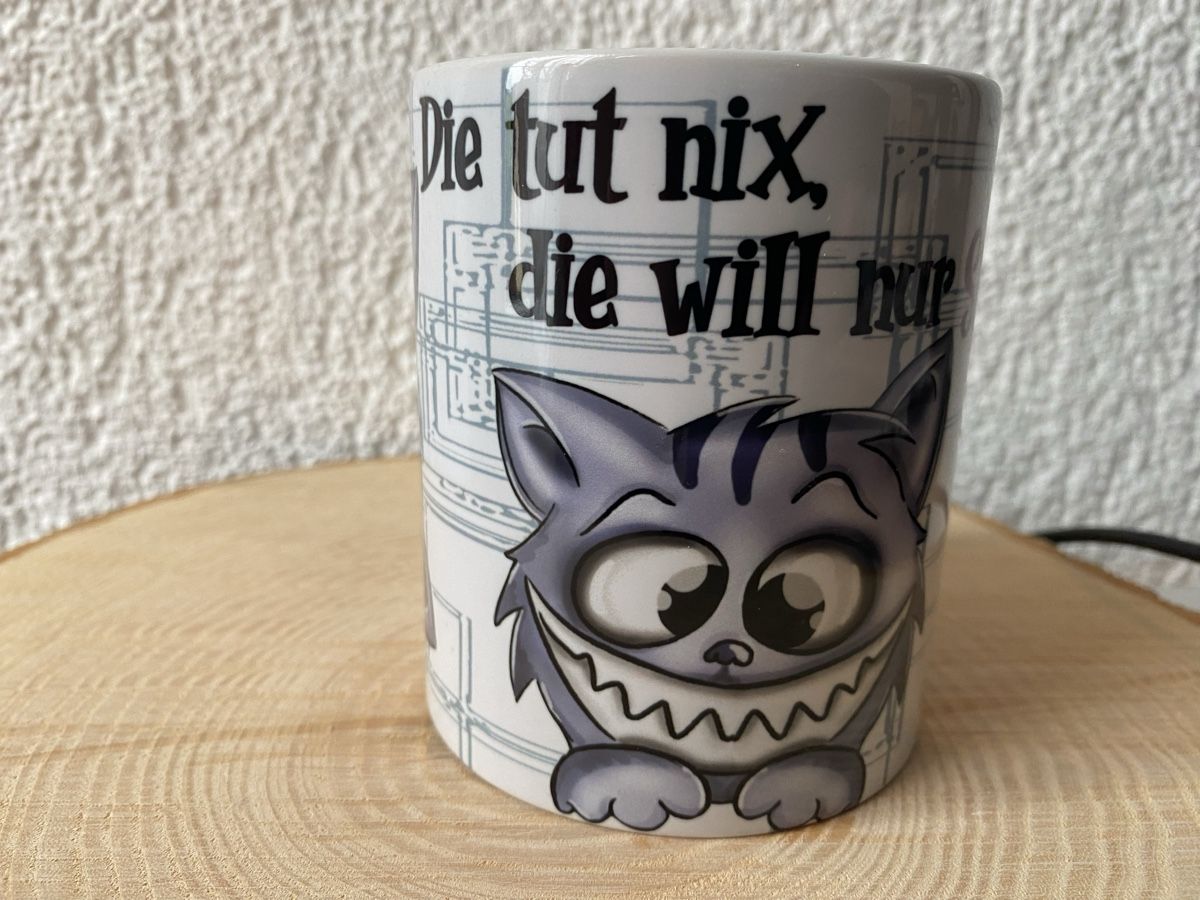 Tassen: Lustige Kaffeetasse "nur spielen" Katzendesign Geschenkidee – Neu (gemäss Beschreibung) aus Buhwil von Dmagic 1