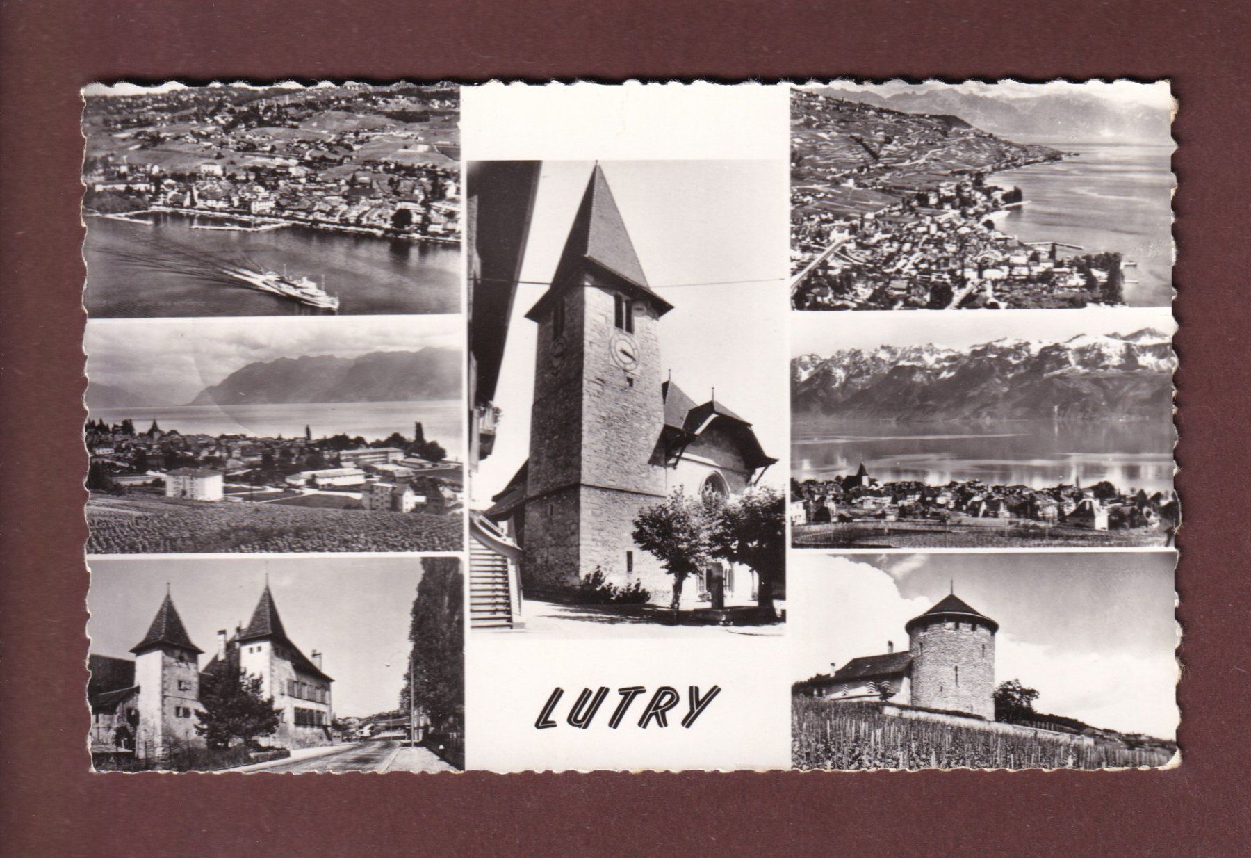 Ansichtskarten: LUTRY - 7 images - 1963 – Gebraucht aus Pully von nicecards-shop