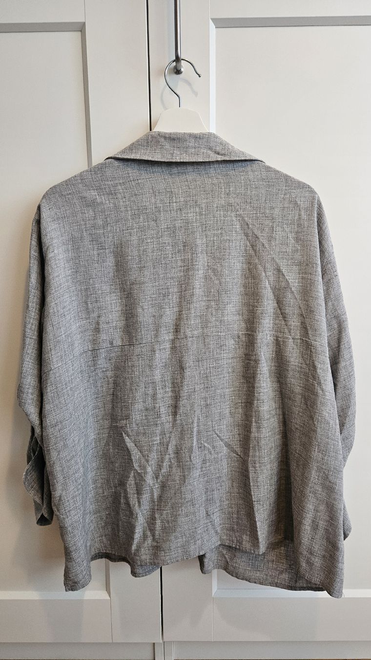 Zara Chemisiers: ZARA Graue Bluse mit Applikation LETZTE CHANCE – D'occasion à Wetzikon ZH par ELIVNE 1