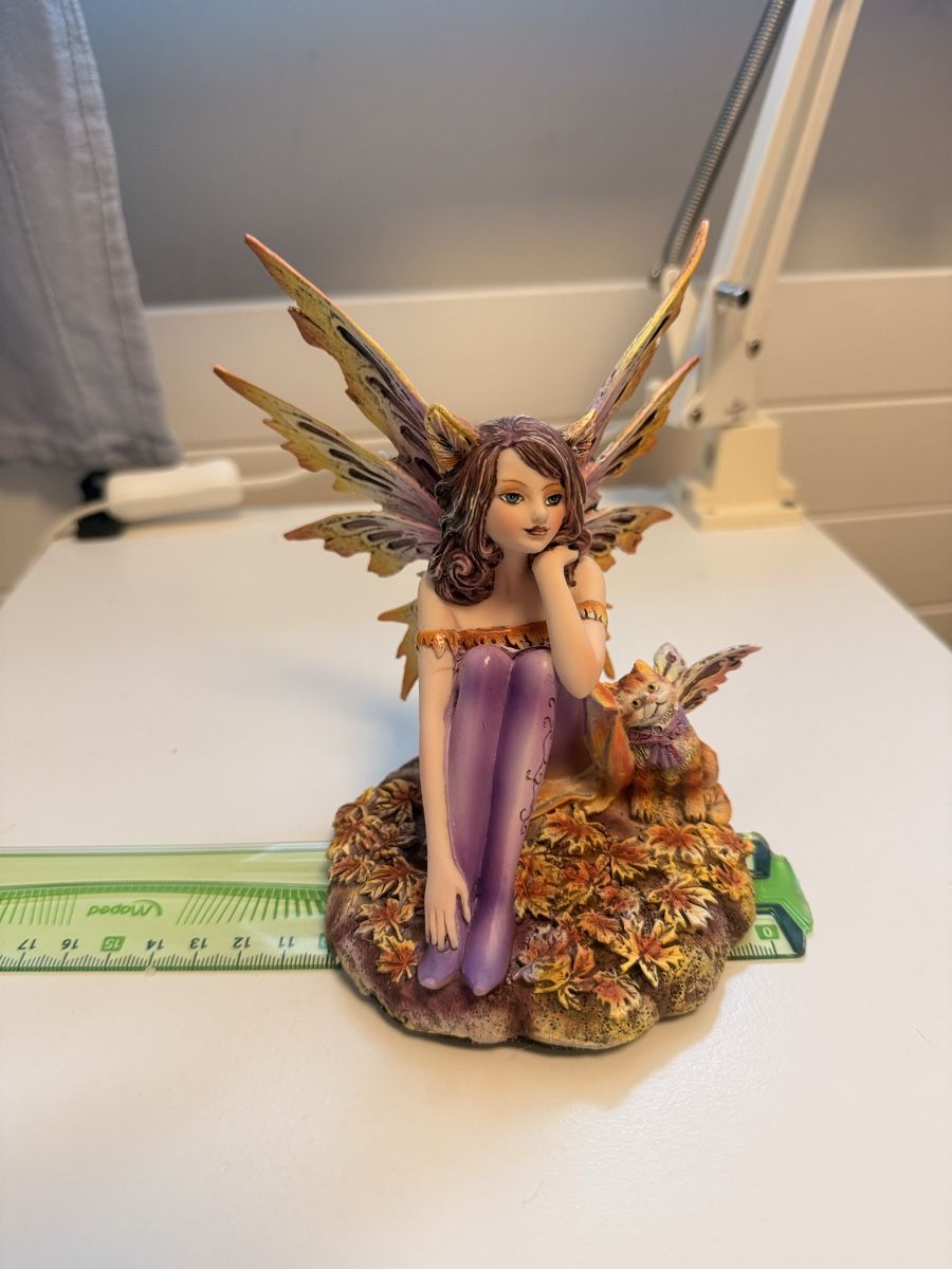 Tutte le decorazioni: Fee-Figur mit Katze Herbstfarben 20cm – Nuovo e nell'imballaggio originale da Dietikon venduto da Beni2025 6