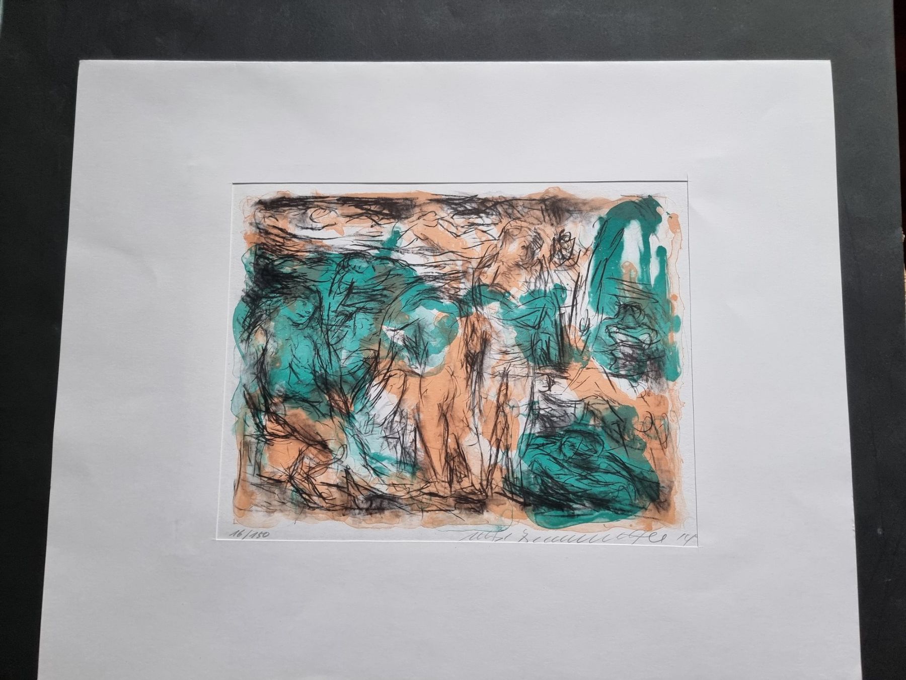 Grafica & Litografie: MANFRED HENNINGER  LITHOGRAPHIE SIGNIERT NUMMERIERT – Usato da Gersau venduto da grafik-kunst 2