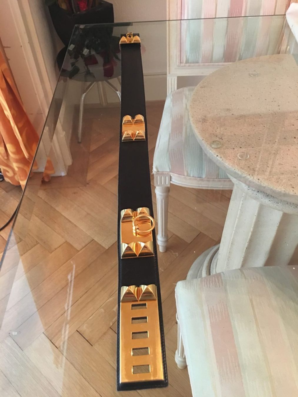 Hermès Gürtel: Ceinture Hermès collier de Chien – Gebraucht aus Pully von Occasions-luxe.Golay 3