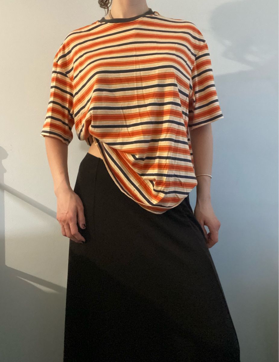H&M T-shirt: Orange gestreiftes Tshirt – Nuovo (secondo la descrizione) da Spiegel b. Bern venduto da ano_tc7y 1