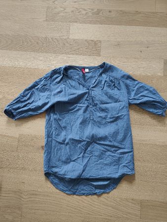 Damenbluse in Blau - Luftig&bequem (H&M, Größe 34, Oversize)