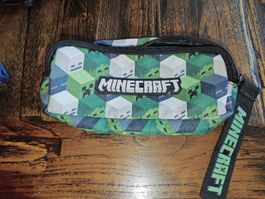 Trousse Minecraft motif blocs couleur vert très bon état