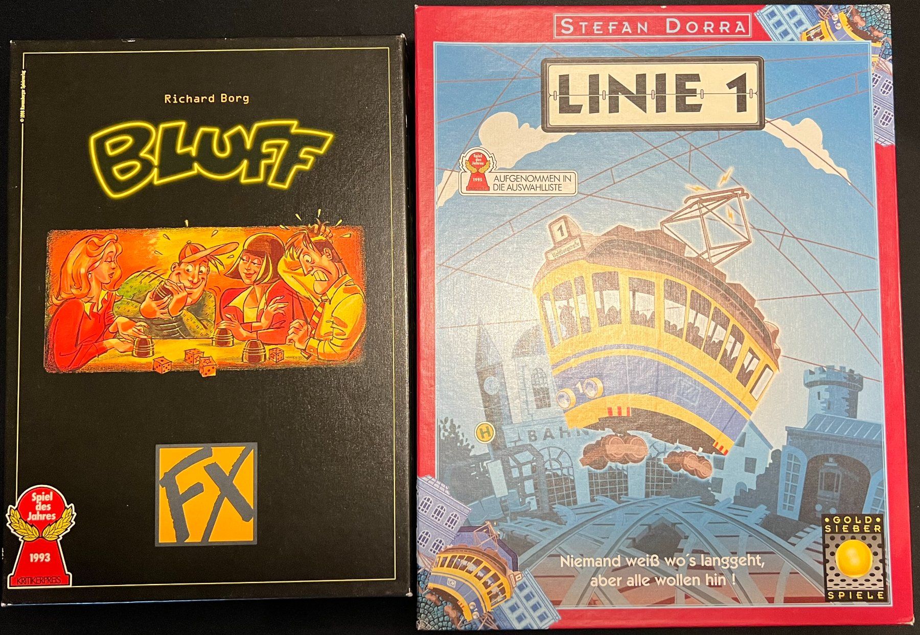 Jeux: Brettspiele Bluff und Linie 1 – D'occasion à Uster par Stoessda