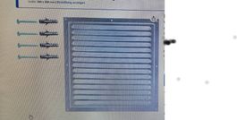 Lüftungsgitter 300x300 mm, Stahl verzinkt, NEU Originalverp.