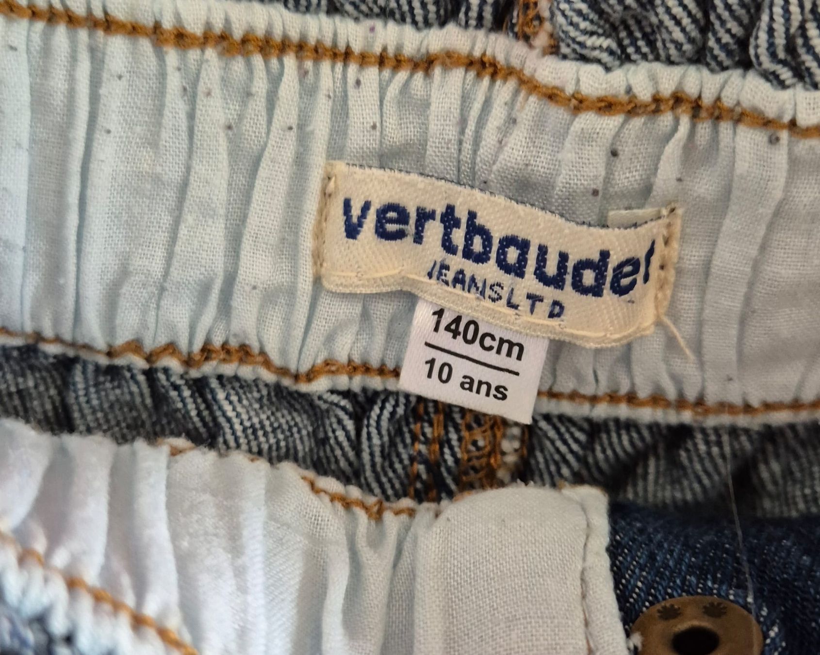 Pantaloni: schöne Vertbaudet Jeans, Gr. 140, Mädchen – Usato da Zofingen venduto da Shile 2