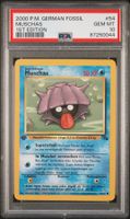 PSA 10 Muschas Fossil 1.Edition 54/62 Deutsch