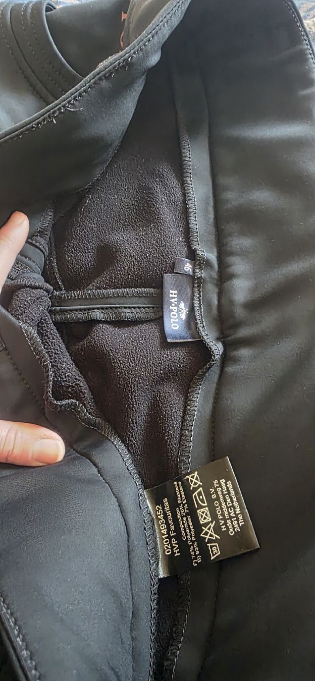 Hosen: Schwarze Softshell Vollbesatz-Reithose gr. 46, HV Polo – Neu (gemäss Beschreibung) aus Sumiswald von Andrealein92 3