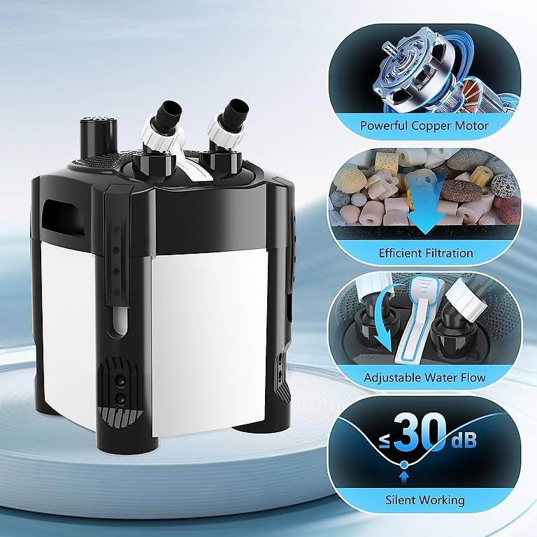 Filter: AQQA External Aquarium Filter, 1200L/h – Neu (gemäss Beschreibung) aus Kreuzlingen von Best-Deal-Oase 2