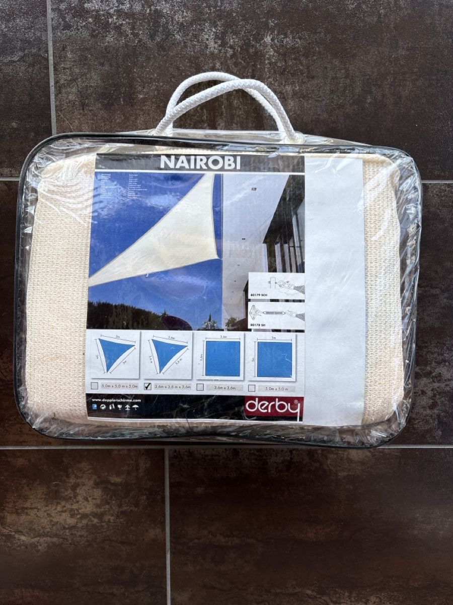 Tende da sole: Sonnensegel Nairobi Derby beige – Nuovo e nell'imballaggio originale da Auenstein venduto da Awsathag