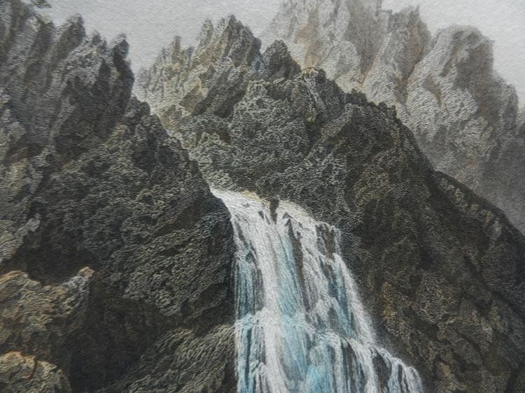 Incisioni: Pissevache Valais koloriert – Usato da Risch venduto da Rischli15 4