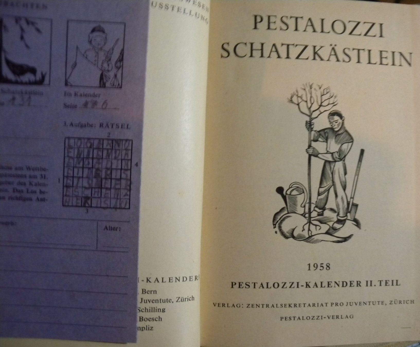 Libri: Pestalozzi Kalender 1958 – Usato da Hauenstein venduto da davia72 1