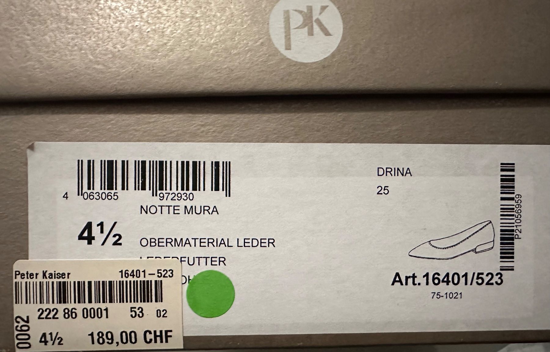 Scarpe da donna: Peter Kaiser, Elegante Lack Pumps, Schwarz, Grösse 4.5 – Usato da Neftenbach venduto da panam4 6
