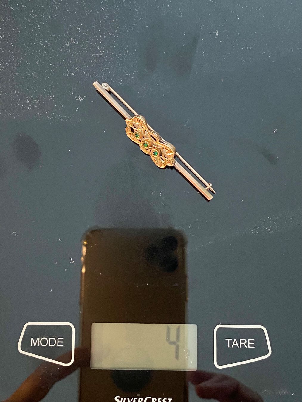 Spille & Fermagli: Antike Art Deco 14K Gold Brosche Ca. 1930 – Usato da niederbipp venduto da Esbenz 8