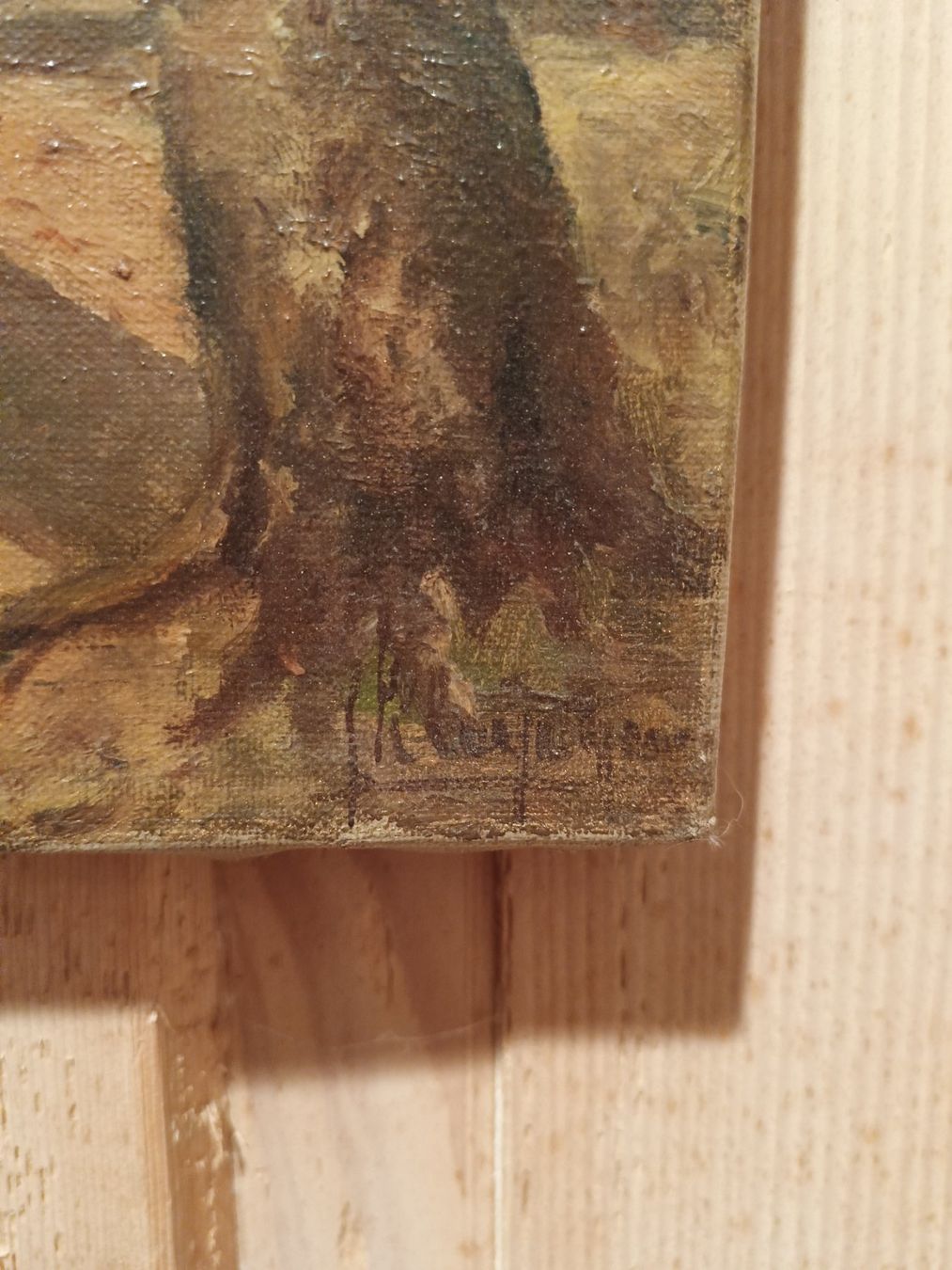 Dipinti: Robert Kluth - Ölgemälde Wald - seltenes Sammlerstück – Usato da Delémont venduto da sedlas 1