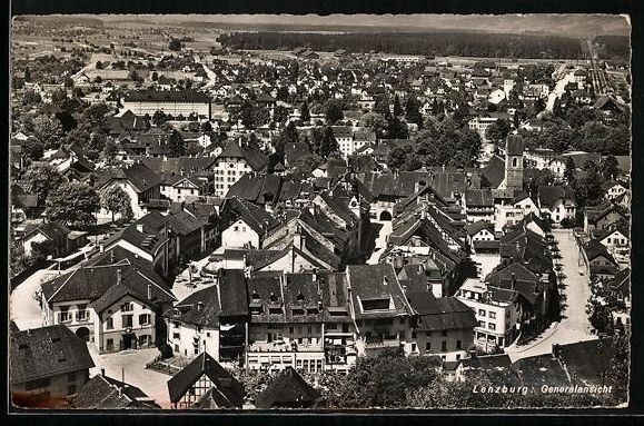 Ansichtskarten: Lenzburg, Totalansicht aus der Vogelscha – Gebraucht aus Berlin von bartko-reher