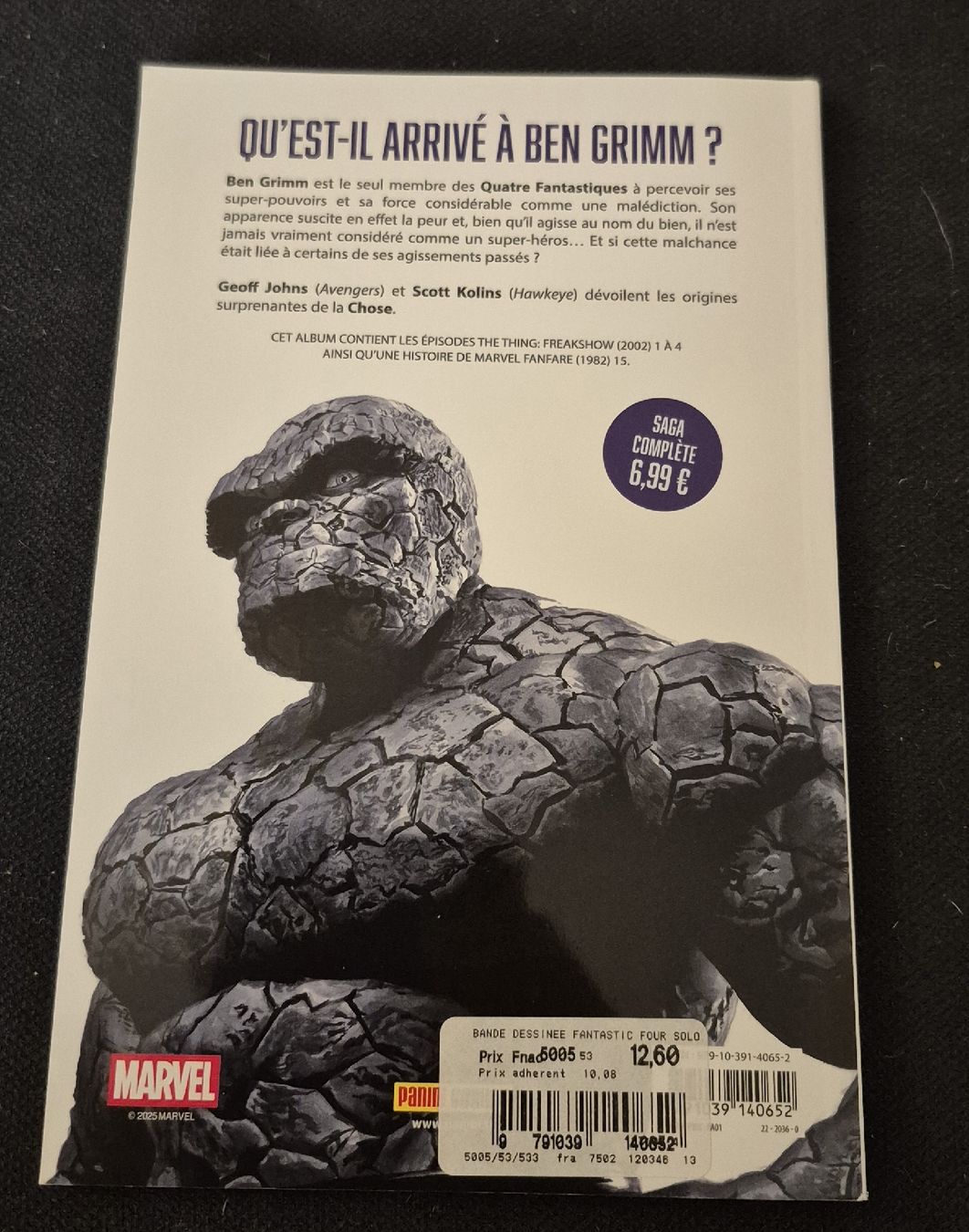 Fumetti: FANTASTIC FOUR LA CHOSE BD MARVEL COMICS RÉCIT COMPLET FR – Usato da Grand-Lancy venduto da luc111 1