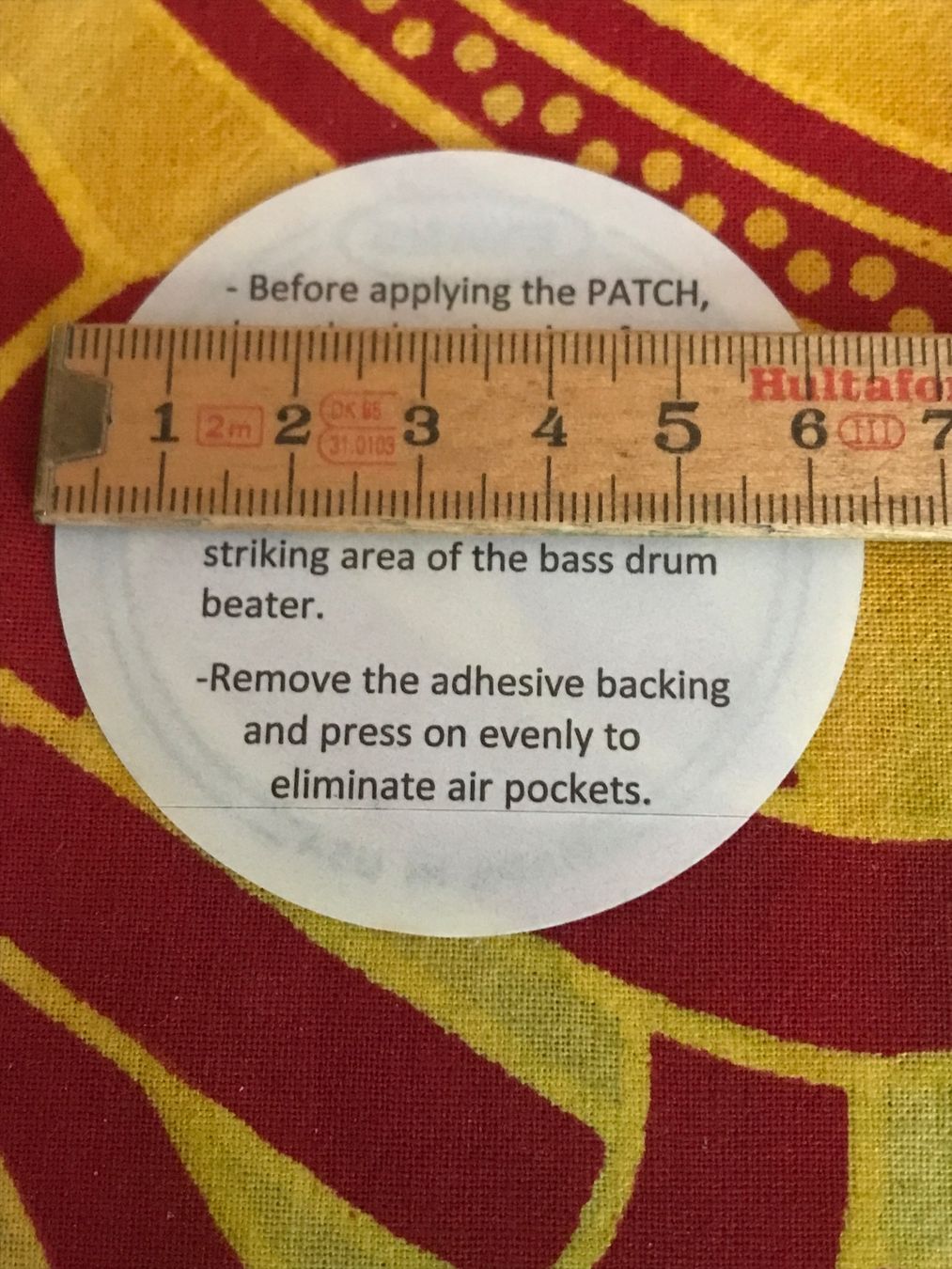 Evans Strumenti musicali: 1 x Evans Kick, Bassdrum Pad, Patch, Schutzaufkleber – Nuovo (secondo la descrizione) da Morschach venduto da burgo007 3