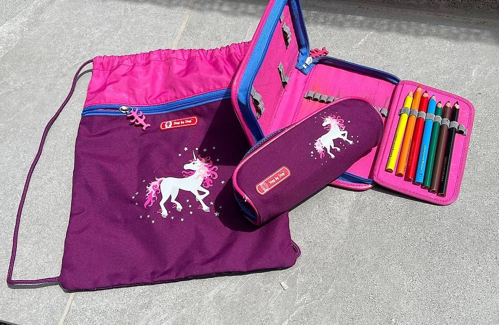 Equipement de magasin & Foires: Schulranzen Step by Step Einhorn Lila gebraucht – D'occasion à Menznau par chlini19 4