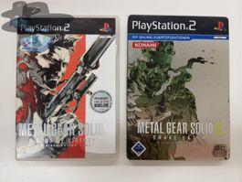Metal Gear Solid 2 + 3 für die Sony Playstation 2  -   PS2