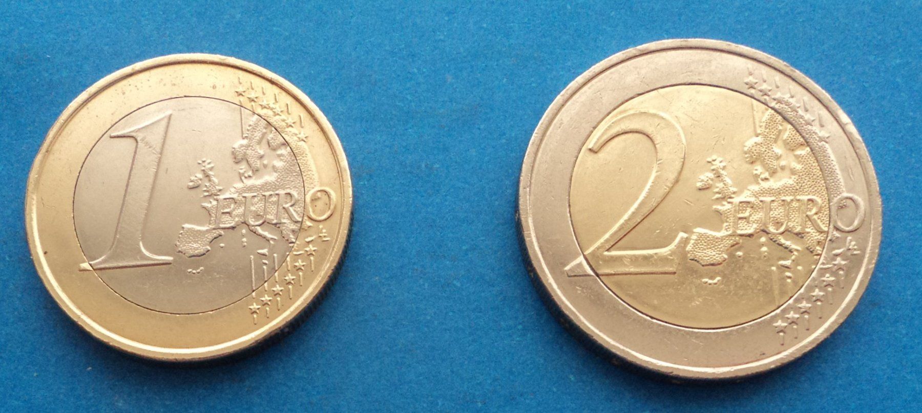 Alle Münzen: Monaco: 1 und 2 Euro 2021, SS – Gebraucht aus Basel von maripas17 1