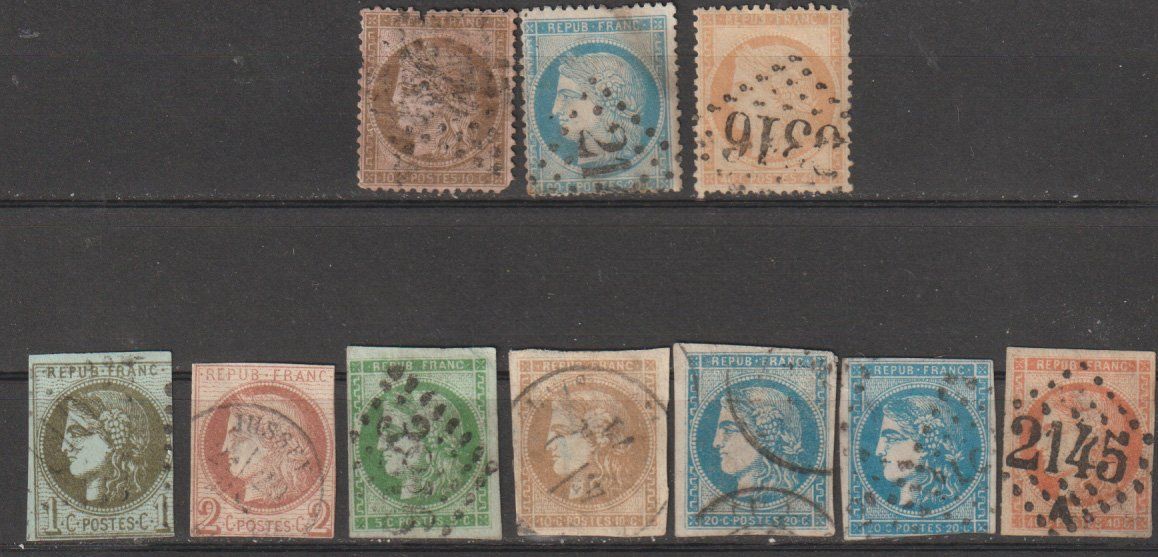 Alle Briefmarken: France anciens divers état usagé – Gebraucht aus Crans-Montana von kira56