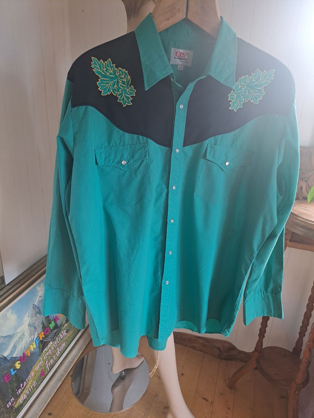 Hemden: ELY DIAMOND Western Hemd Vintage XL 54 Linedance Cowboy – Gebraucht aus Mollis von Fauchi99 1