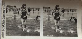 Vintage Stereofoto, Les Jolies Baigneures, Badenixe