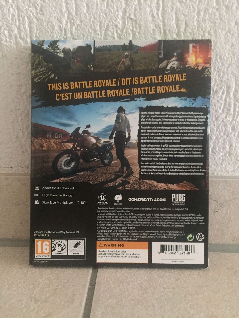 Microsoft Giochi: Playerunknown‘s Battlegrounds (Xbox One) – Nuovo (secondo la descrizione) da Liestal venduto da Adam-Grey 1