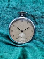 Vintage, Edelstahl ZENITH Taschenuhr aus 1949