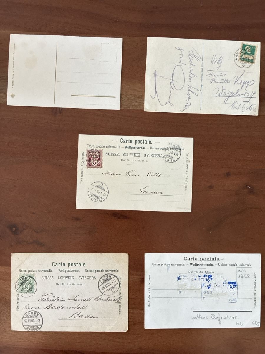 Cartoline postali: 10 Ansichtskarten Schweiz von Olten SO – Usato da Oftringen venduto da Cla.vD.74 1