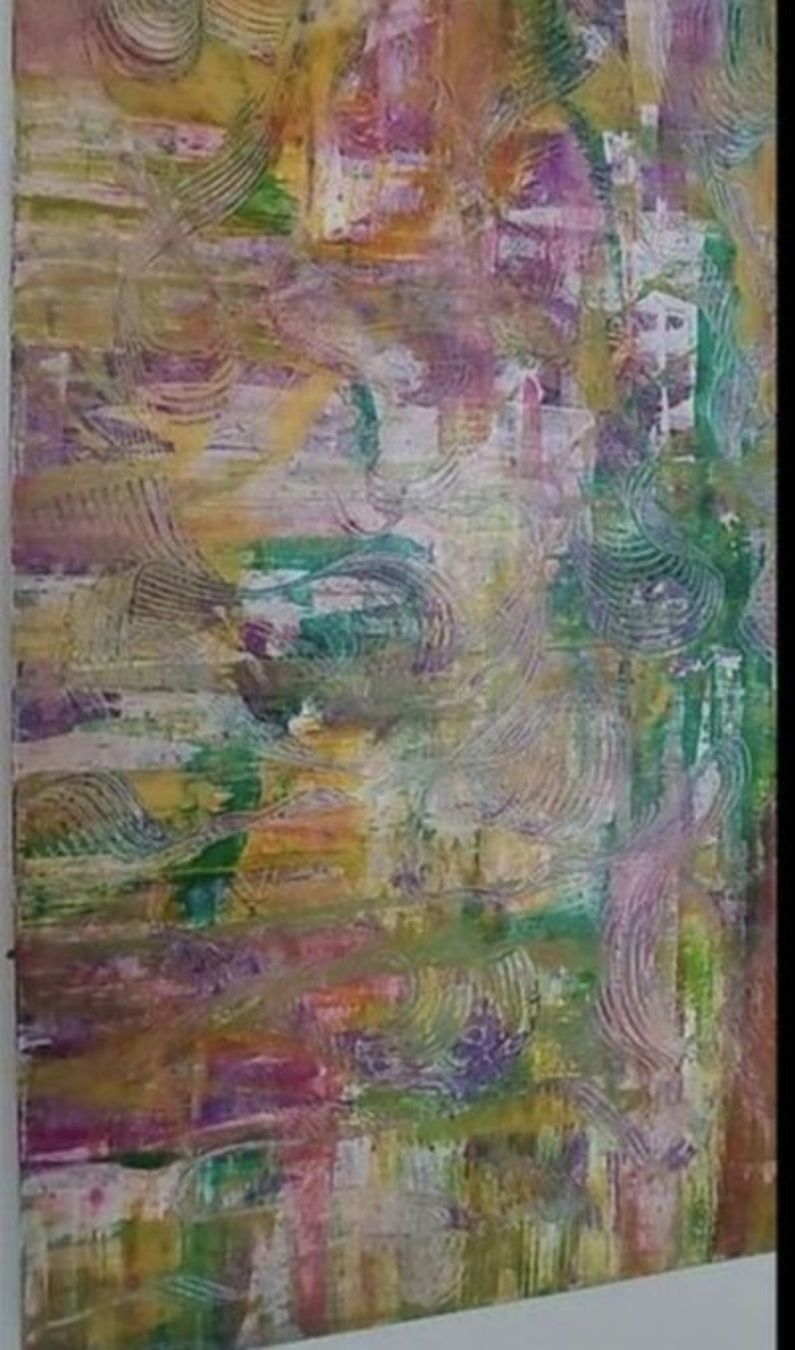 Gemälde: Gemälde, farbenfroh" handmade 100×100 – Neu (gemäss Beschreibung) aus Riehen von Steinbock1970 4