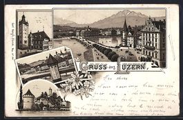 Vorläufer-Lithographie Luzern, 1895, Ge