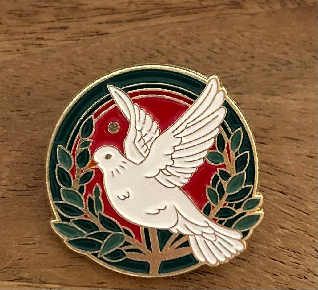 Placchette & Badge: Pin Taube / Friedenstaube – Nuovo e nell'imballaggio originale da Geneve venduto da vane267