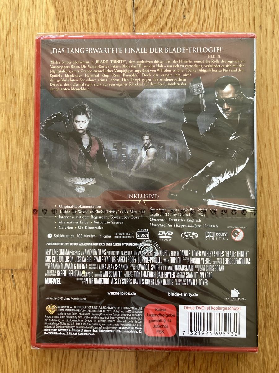 Alle DVDs: Blade Trinity - Original Kinofassung – Neu und originalverpackt aus Bern von surf_dude 1