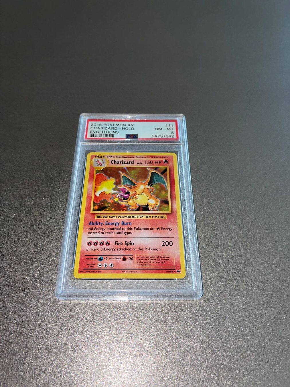 Pokémon Sammelbilder & Trading cards: Pokemon 2016 Charizard - Holo Evolutions Super Rare PSA 8 – Gebraucht aus Kriechenwil von Arche_Noah 2
