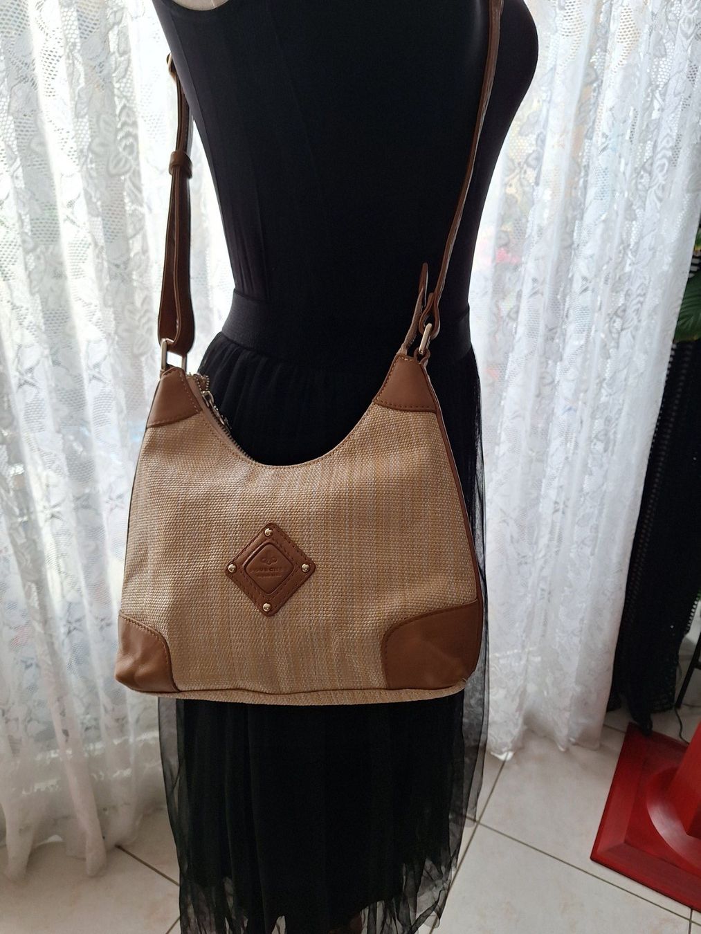 Borse da donna: Sac POURCHET  cuir et paille – Usato da St-Triphon venduto da Jldr0 1