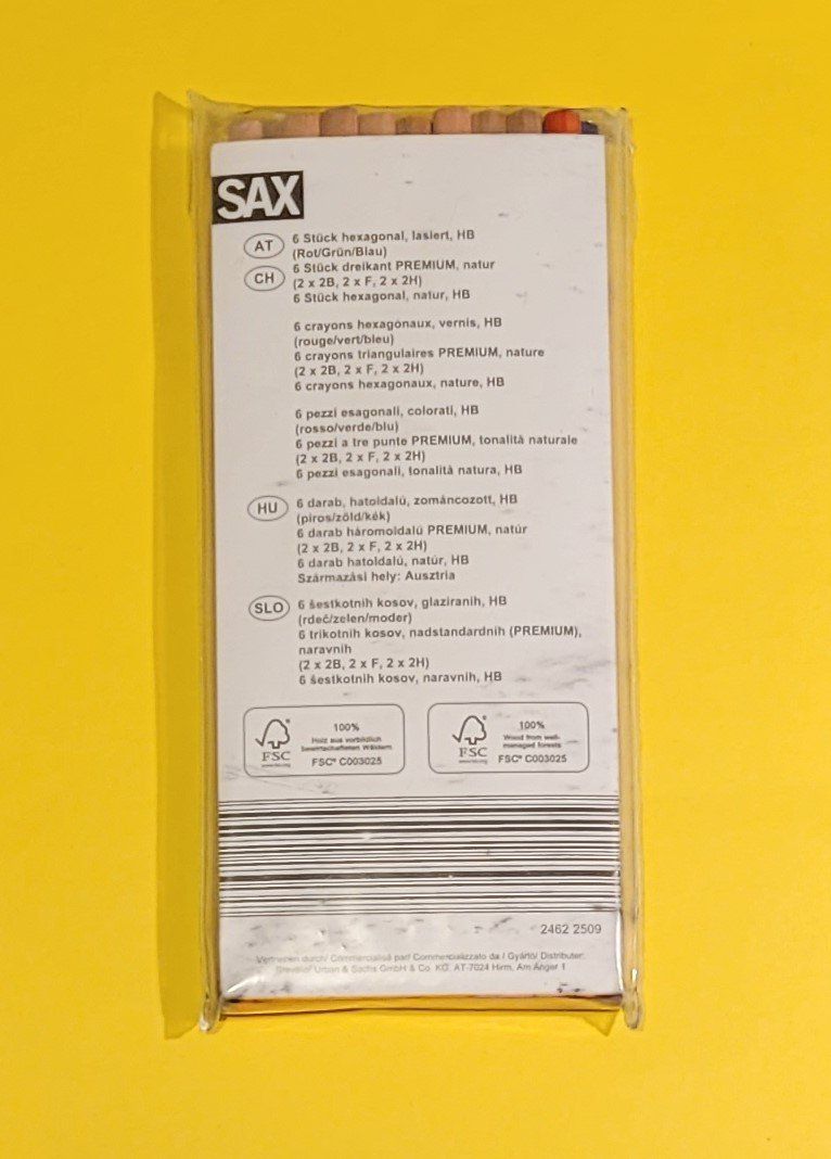 Bleistifte, Farbstifte & Kreide: 18 x Graphitstifte von SAX – Neu (gemäss Beschreibung) aus Zürich von Avd 1