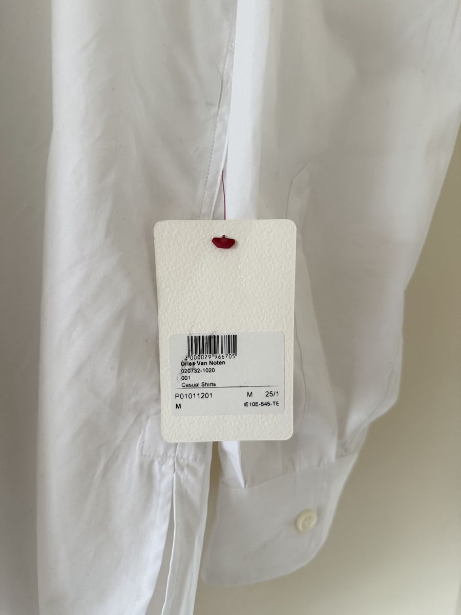 Camicie: Dries Van Noten Hemd Weiss, Grösse M, NEU – Nuovo e nell'imballaggio originale da Zürich venduto da gui_d22n 2
