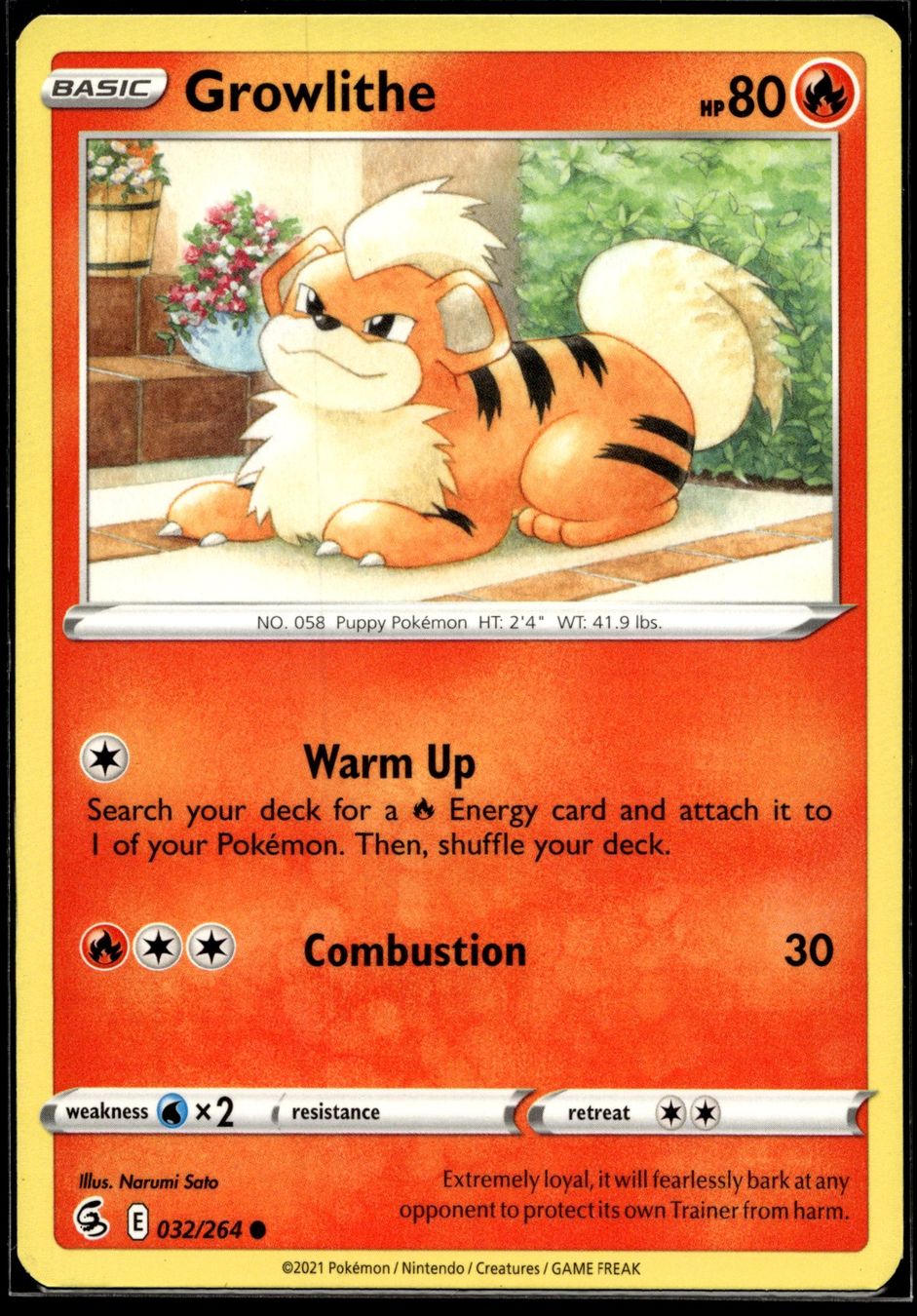 Pokémon Carte collezionabili: Growlithe (FST EN 032/264) – Usato da Affoltern am Albis venduto da Chiesa_5