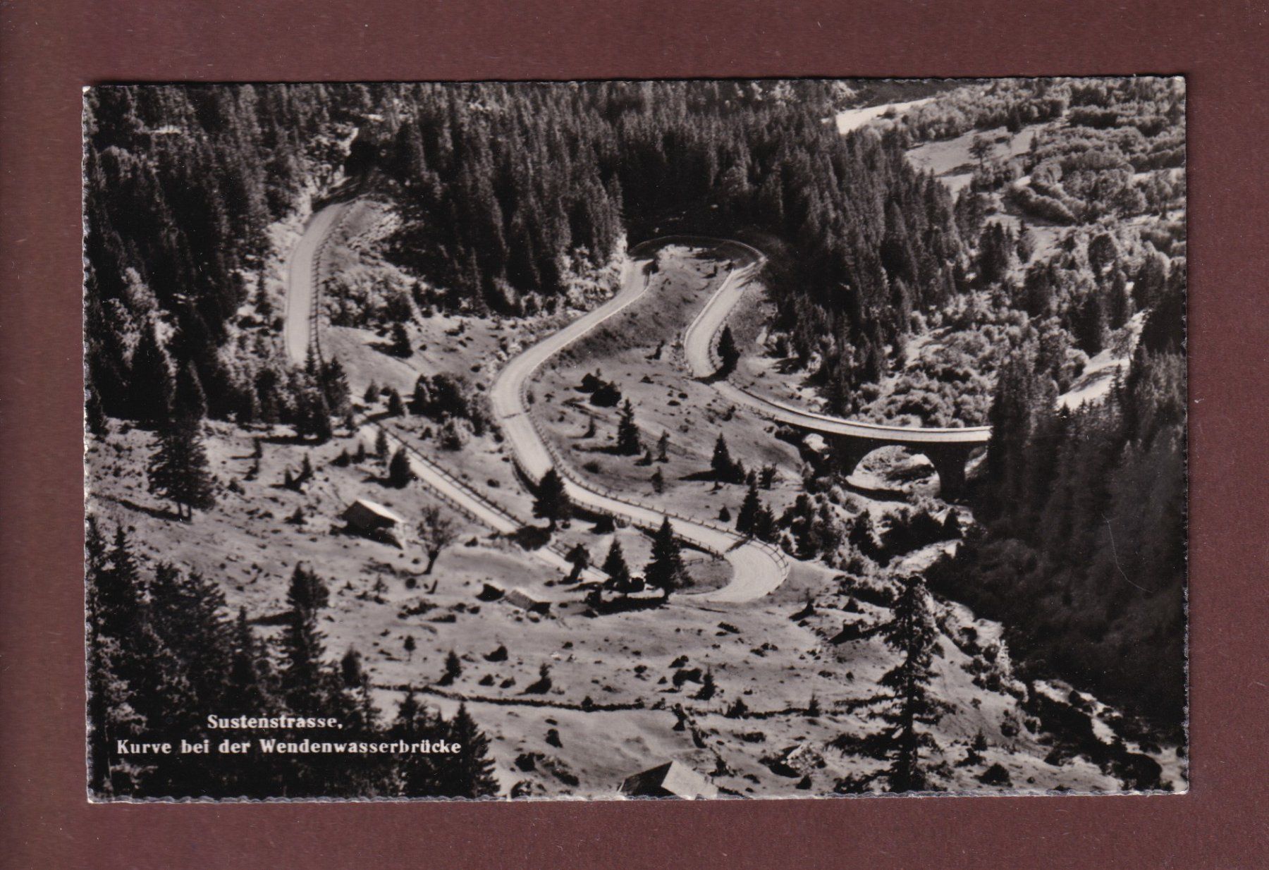 Ansichtskarten: SUSTENSTRASSE - Wendenwasserbrücke – Gebraucht aus Pully von nicecards-shop