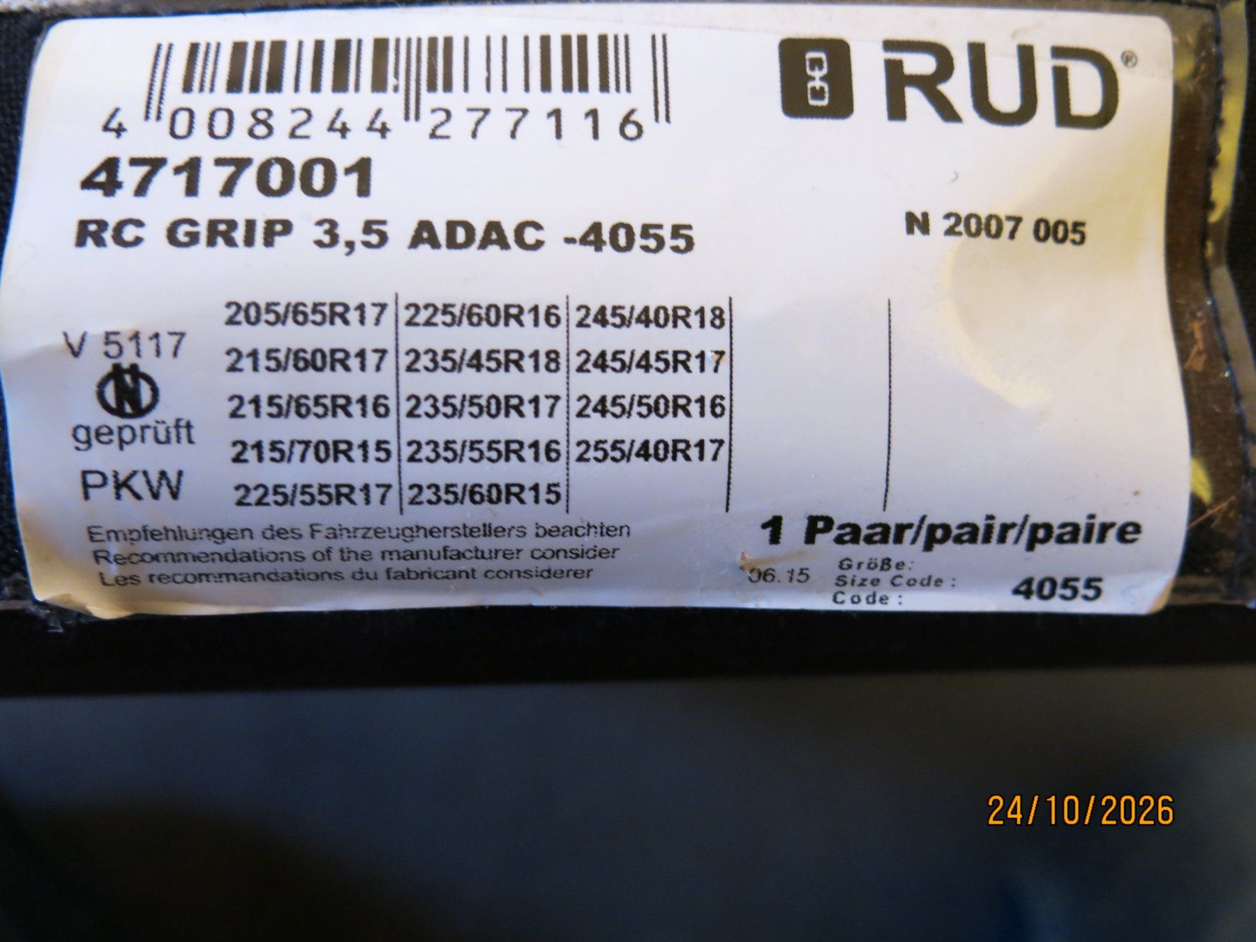 Rud Catene da neve: Schneekette RUDcompact GRIP 12 mm – Nuovo (secondo la descrizione) da Hinteregg venduto da gtr_6xc7 2