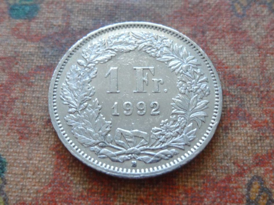 Toutes les monnaies: 1 Fr. 1992 – D'occasion à Romanel-sur-Lausanne par Swift13
